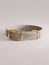 Pintu Dog Collar Monte - Grey/Sage Green - Brass
