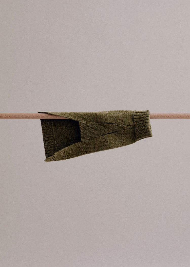 Cashmere Dog Pullover - Olive - Pintu