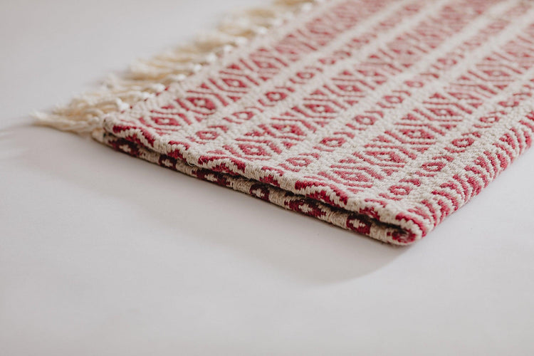 Aire Del Sur Dog Blanket - Beige/Dark Red - Pintu