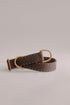 Dog Collar Bosque - Chocolate/Grey - Brass - Pintu