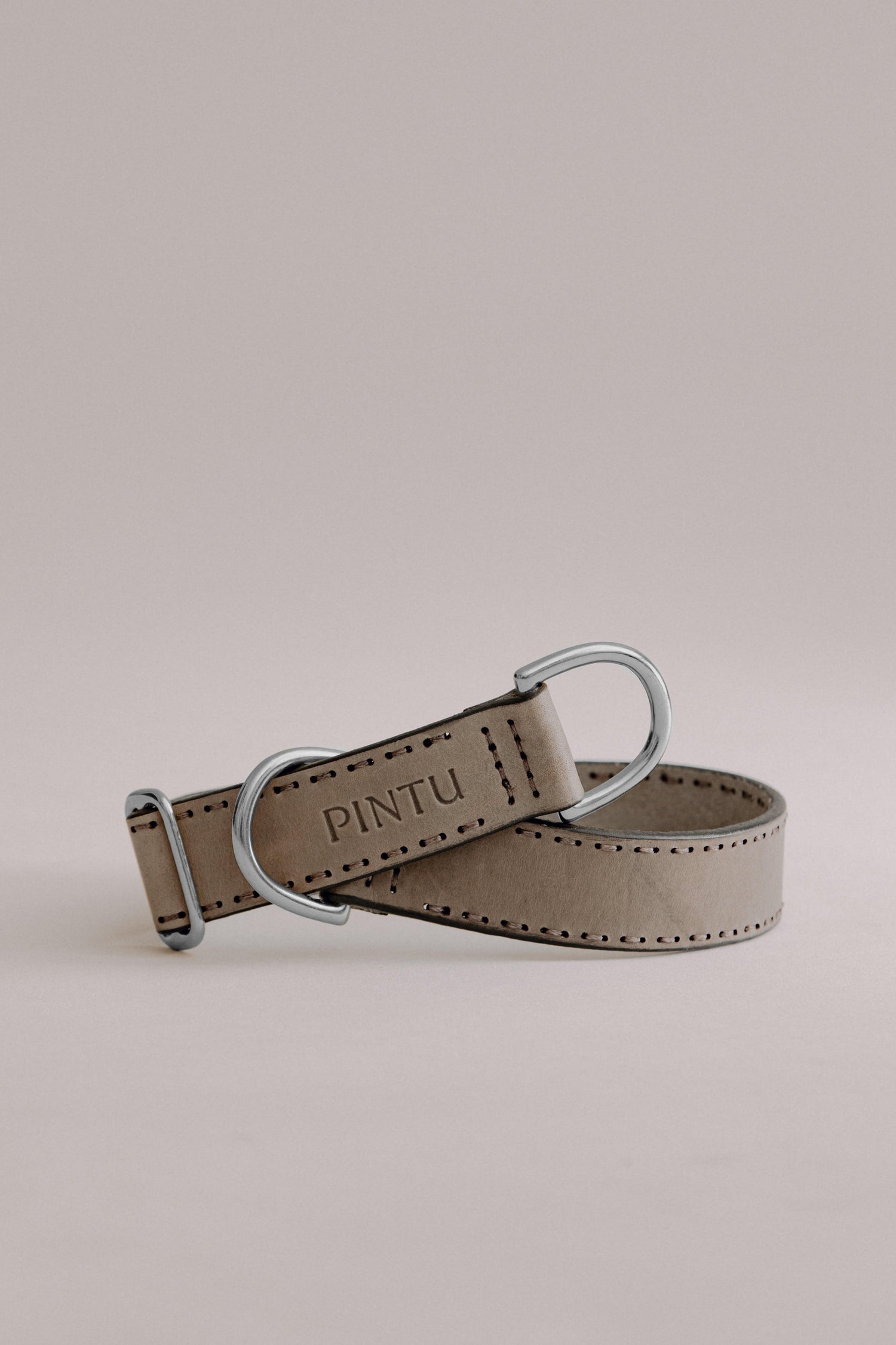 Dog Collar Bosque - Grey/Brown - Stainless Steel - Pintu