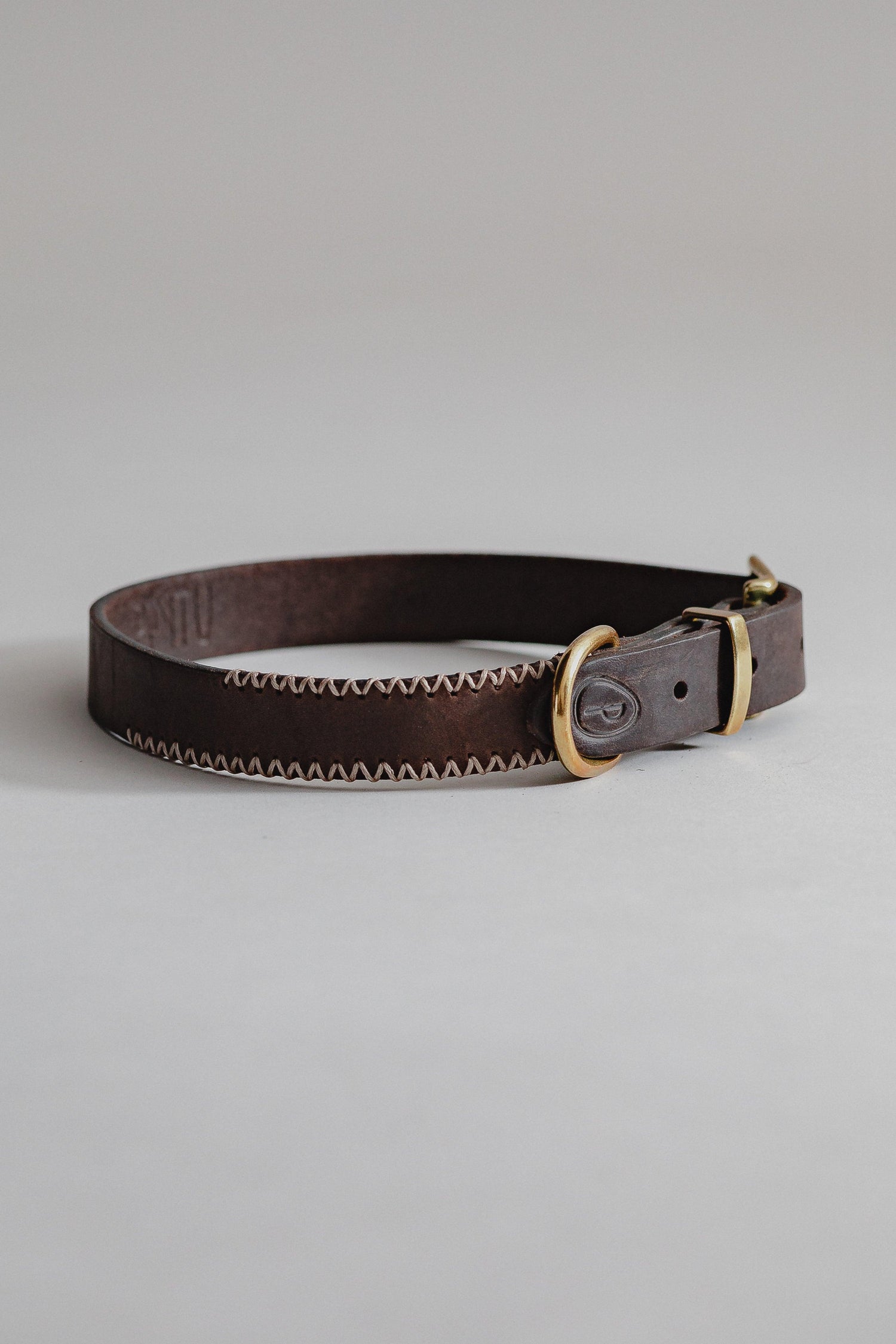 Dog Collar Porthos - Chocolate/Grey - Archive - Pintu
