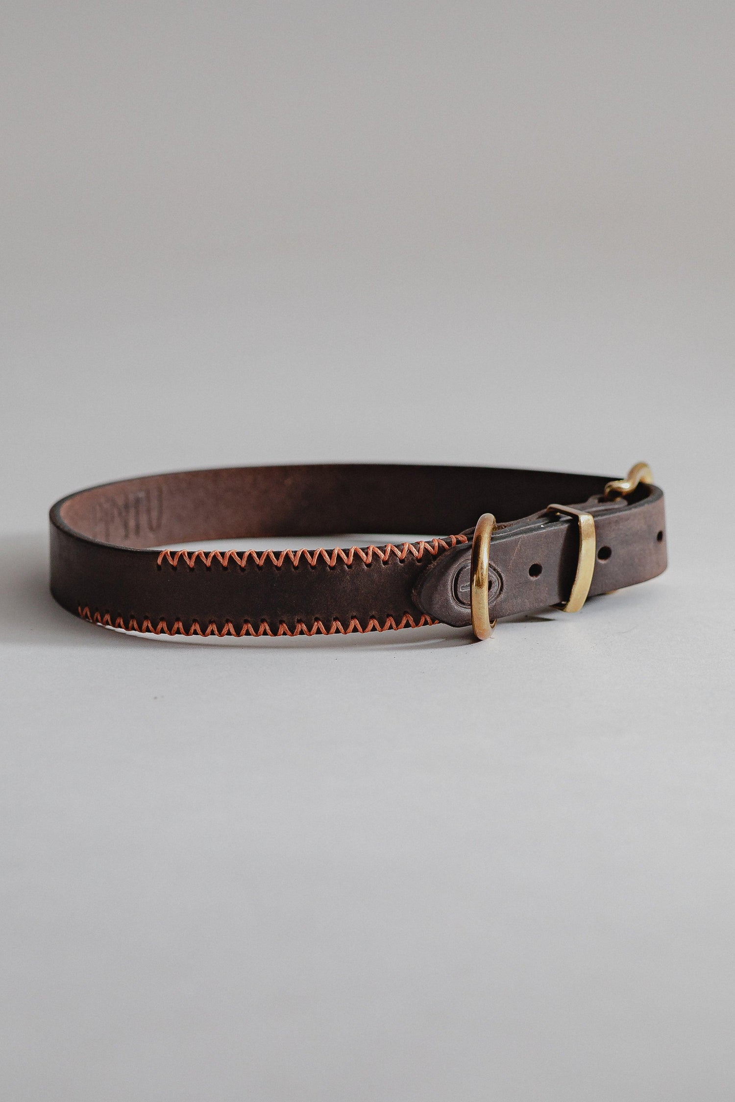Dog Collar Porthos - Chocolate/Orange - Archive - Pintu