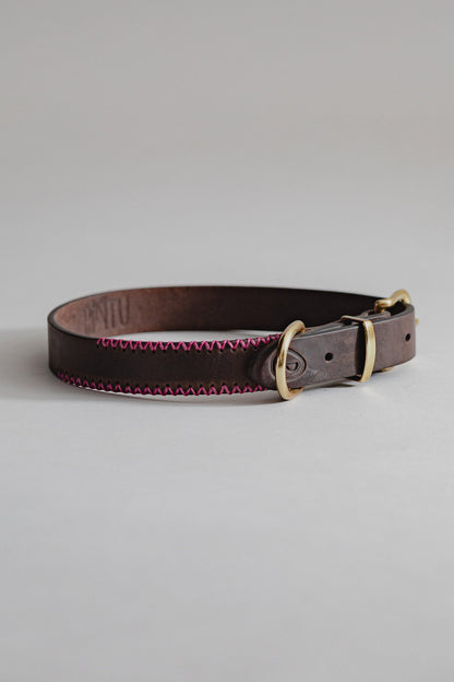 DogCollar Porthos - Chocolate/Pink - Archive - Pintu