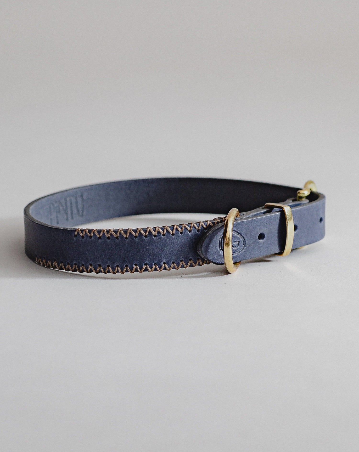 Dog Collar Porthos - Navy/Beige - Archive - Pintu