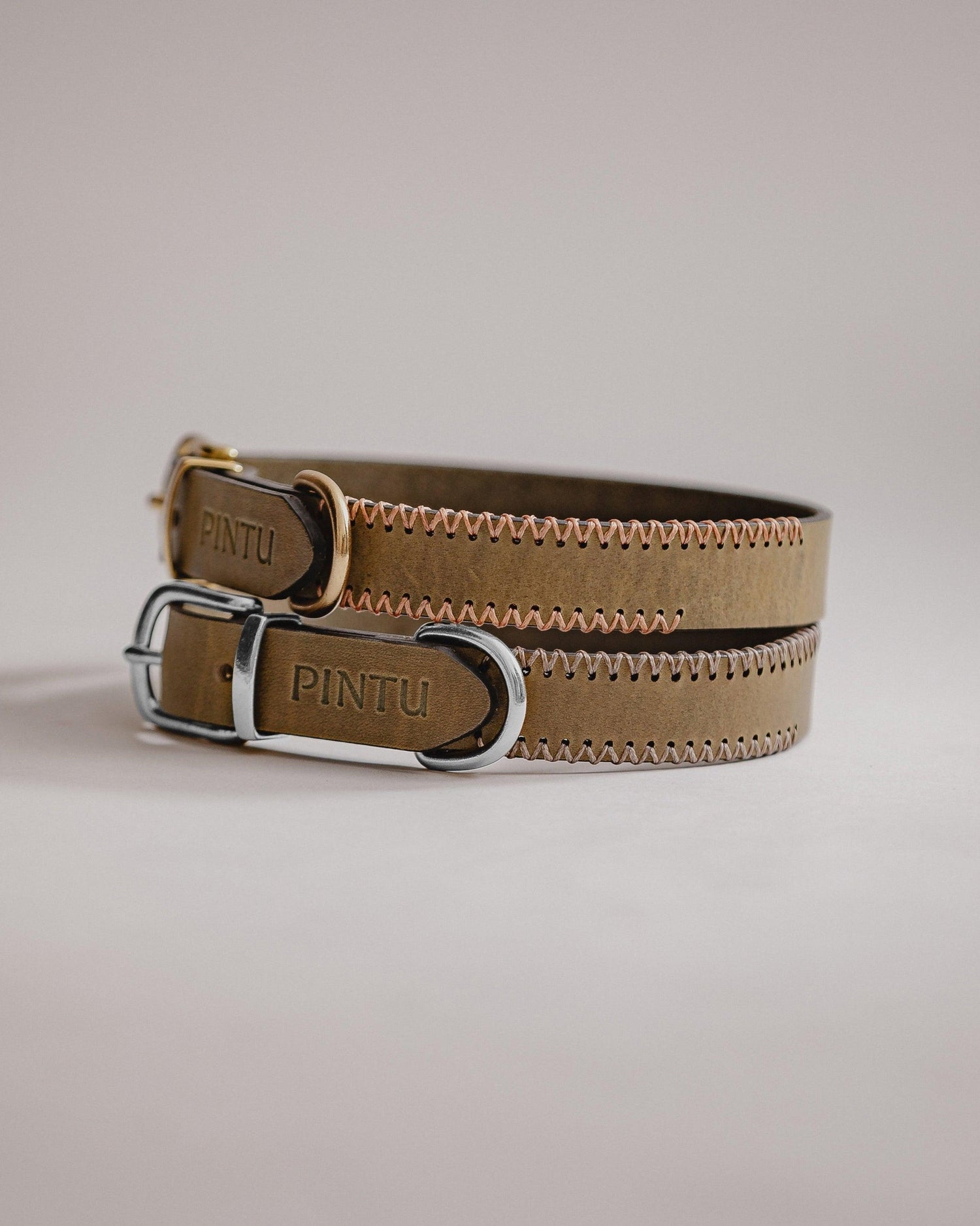 Dog Collar Porthos - Olive - Pintu