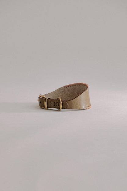 Dog Collar Viento - Olive/Coral - Brass - Pintu