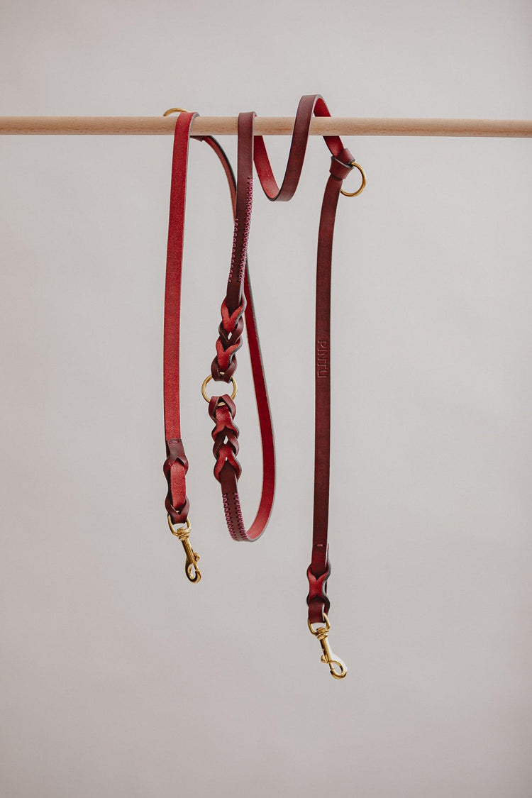Dog Leash Lumas Adjustable - Cherry/Pink - Pintu