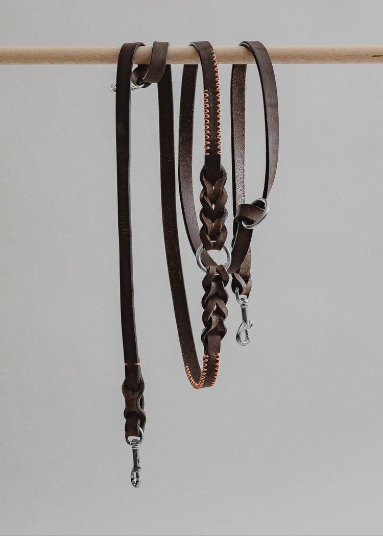 Leash Lumas Adjustable - Chocolate/Orange - Pintu