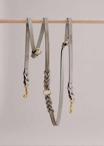 Dog Leash Lumas Adjustable - Grey/Brown - Pintu