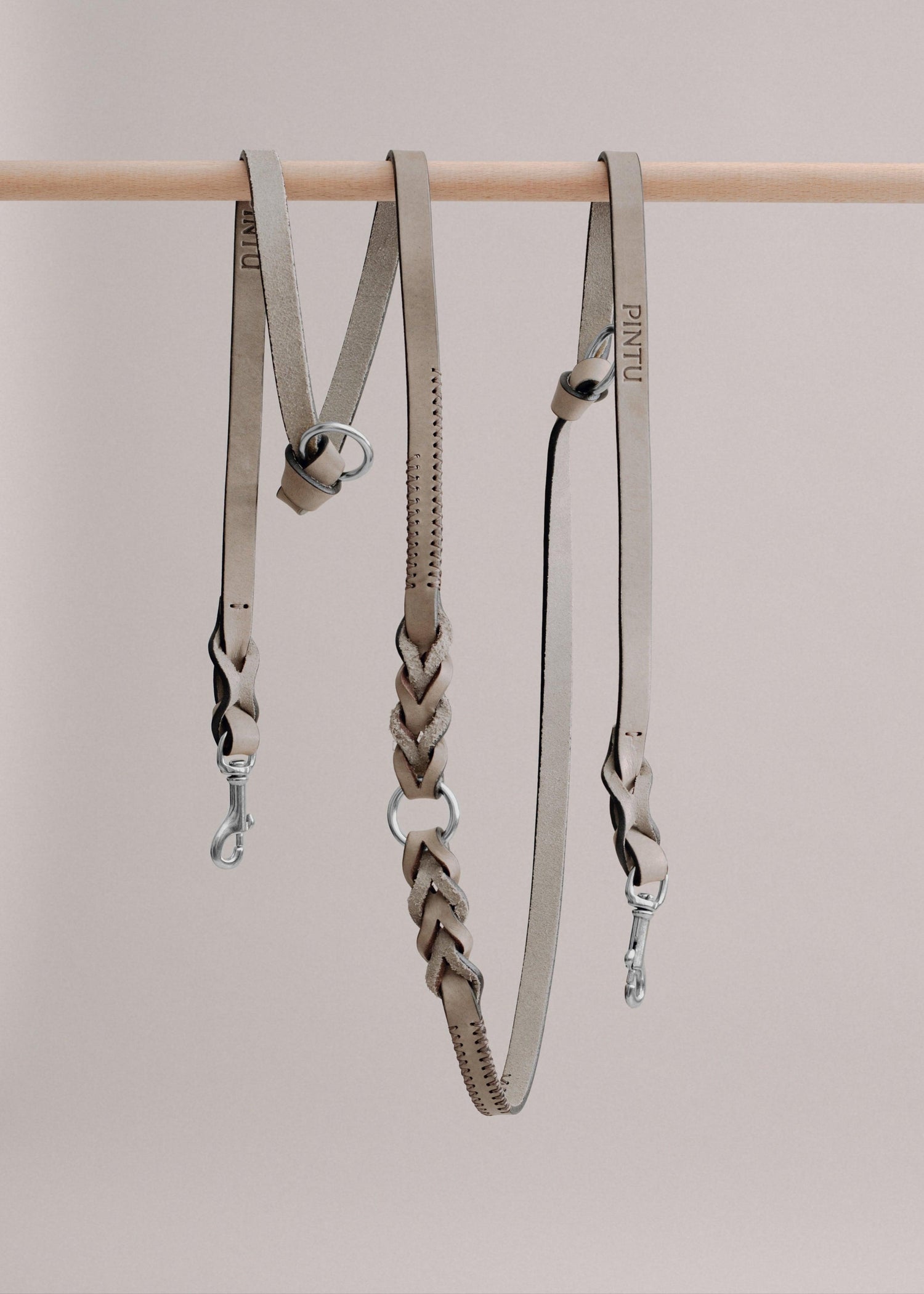 Dog Leash Lumas Adjustable - Grey/Brown - Pintu