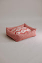 Dulces Sueños Dog Bed - Berry/Mallorquin Pattern - Pintu