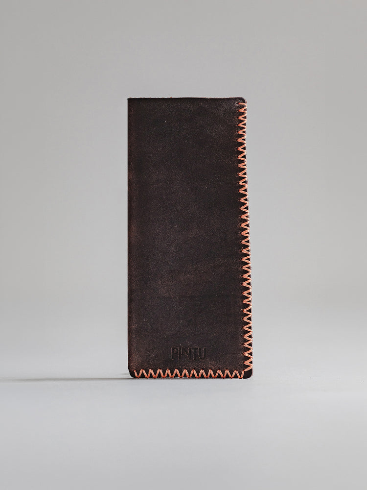 Pintu Eyewear Case - Chocolate/Orange
