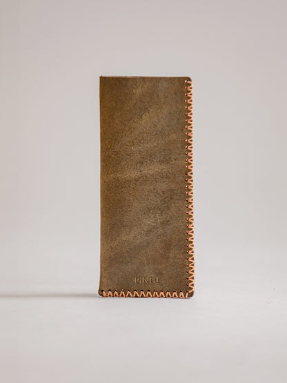 Pintu Eyewear Case - Olive/Coral