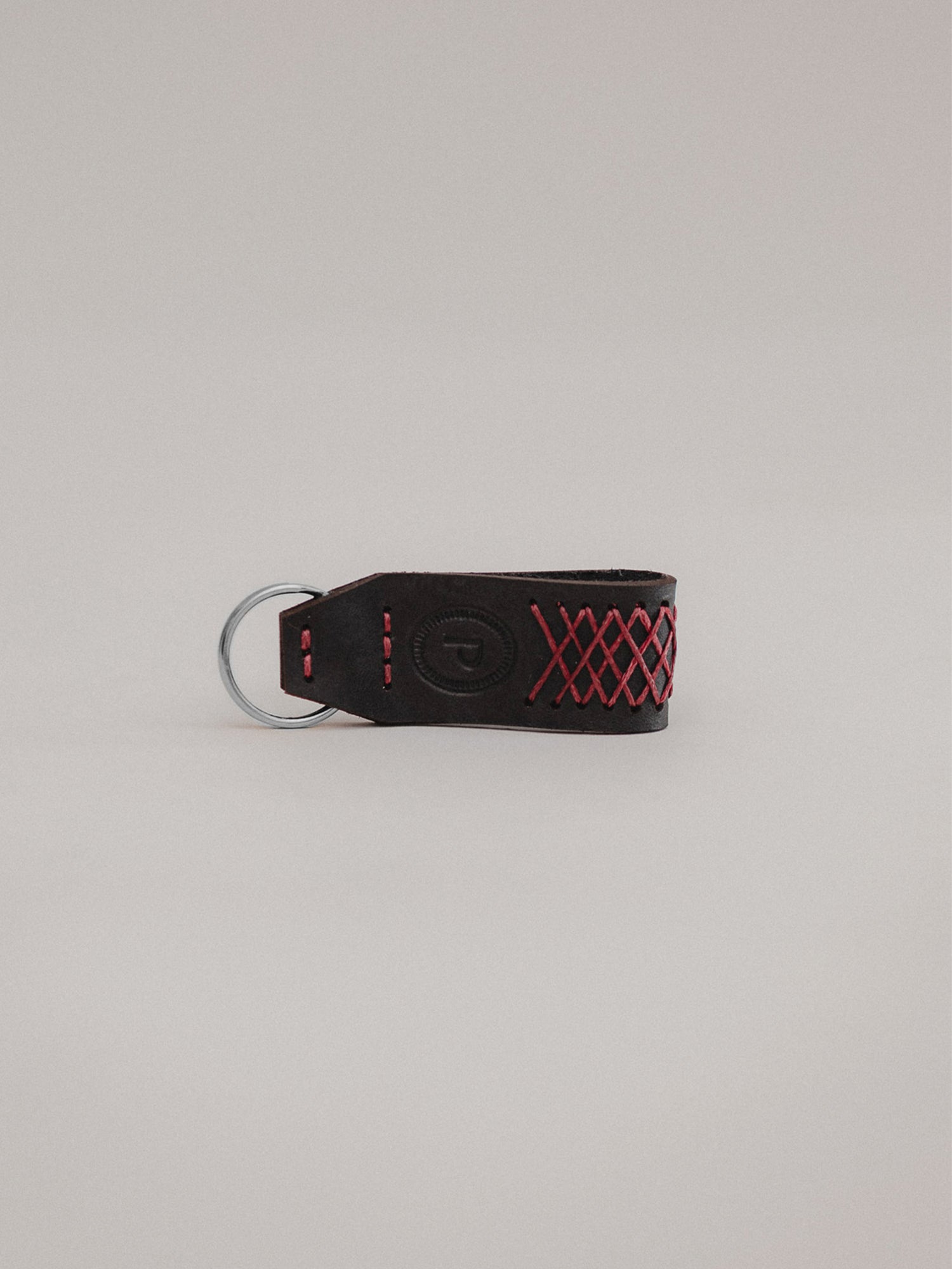 Pintu Keychain - Black/Bordaeux - Stainless Steel