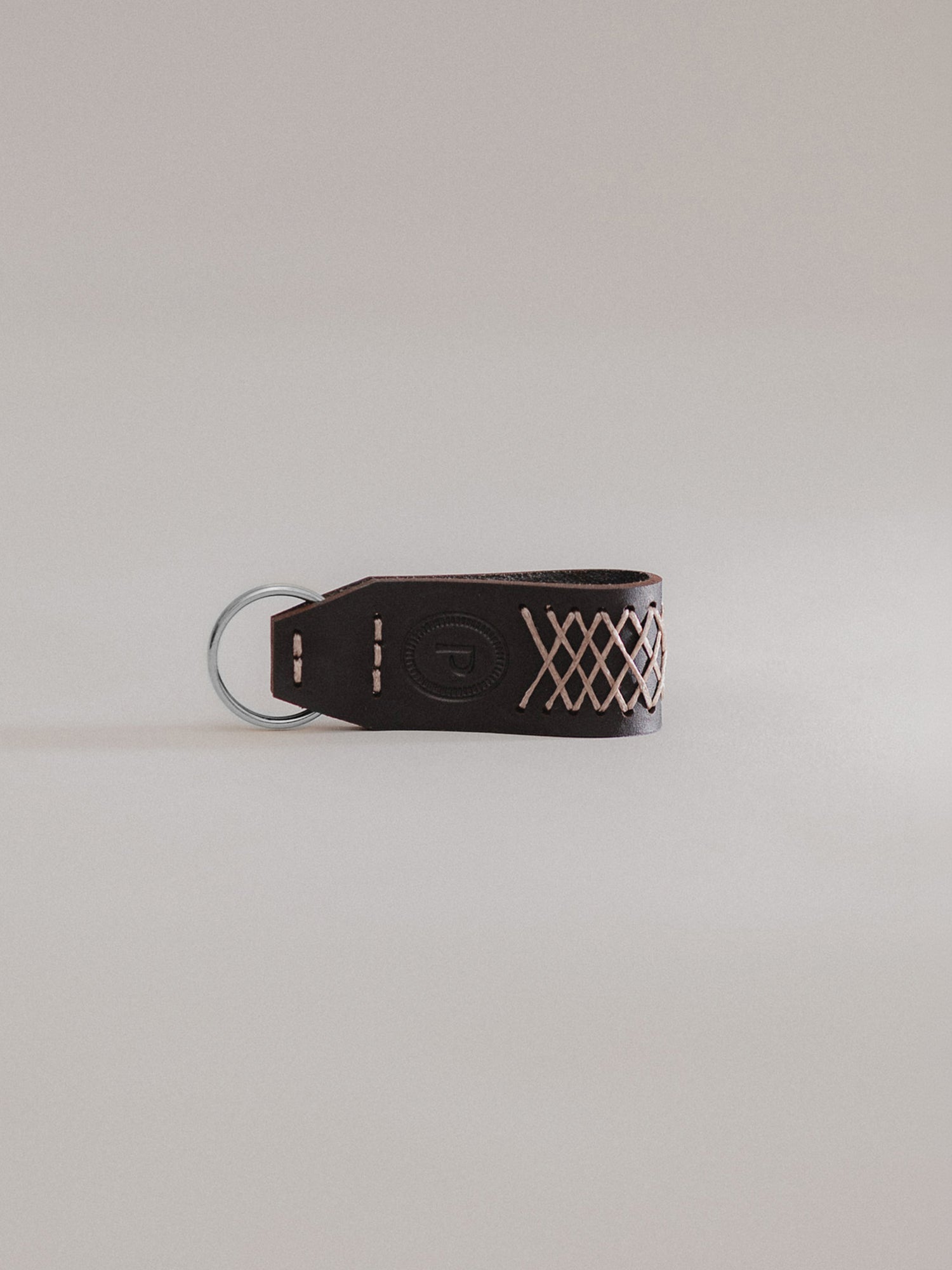Pintu Keychain - Black/Taupe - Stainless Steel