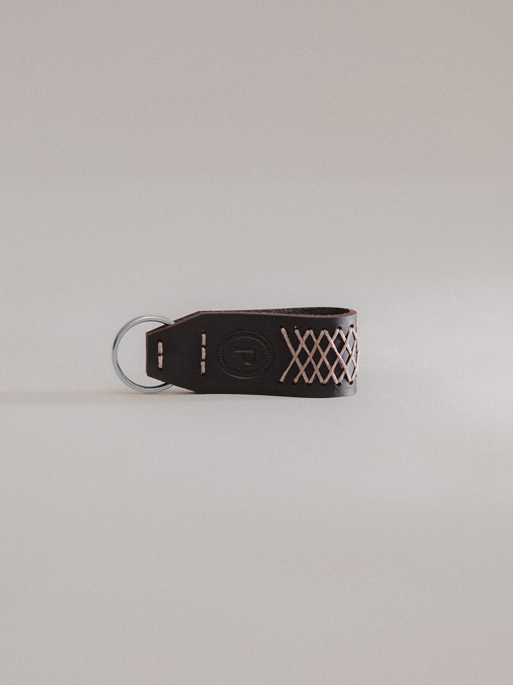 Pintu Keychain - Black/Taupe - Stainless Steel