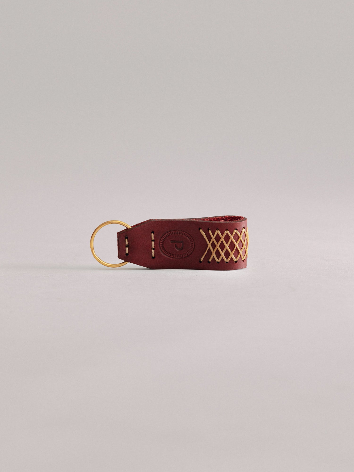 Pintu Keychain - Cherry/Gold - Brass