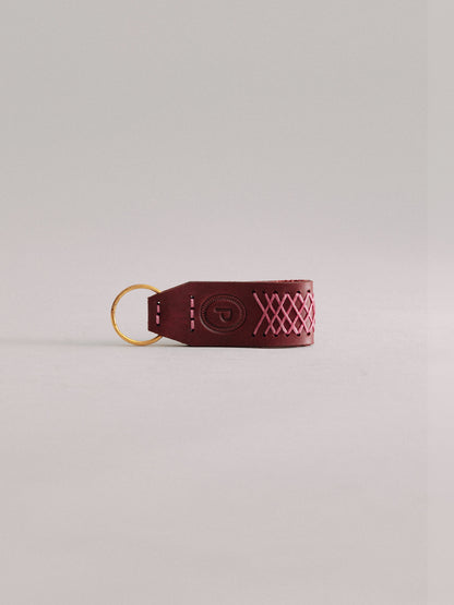 Pintu Keychain - Cherry/Pink - Brass
