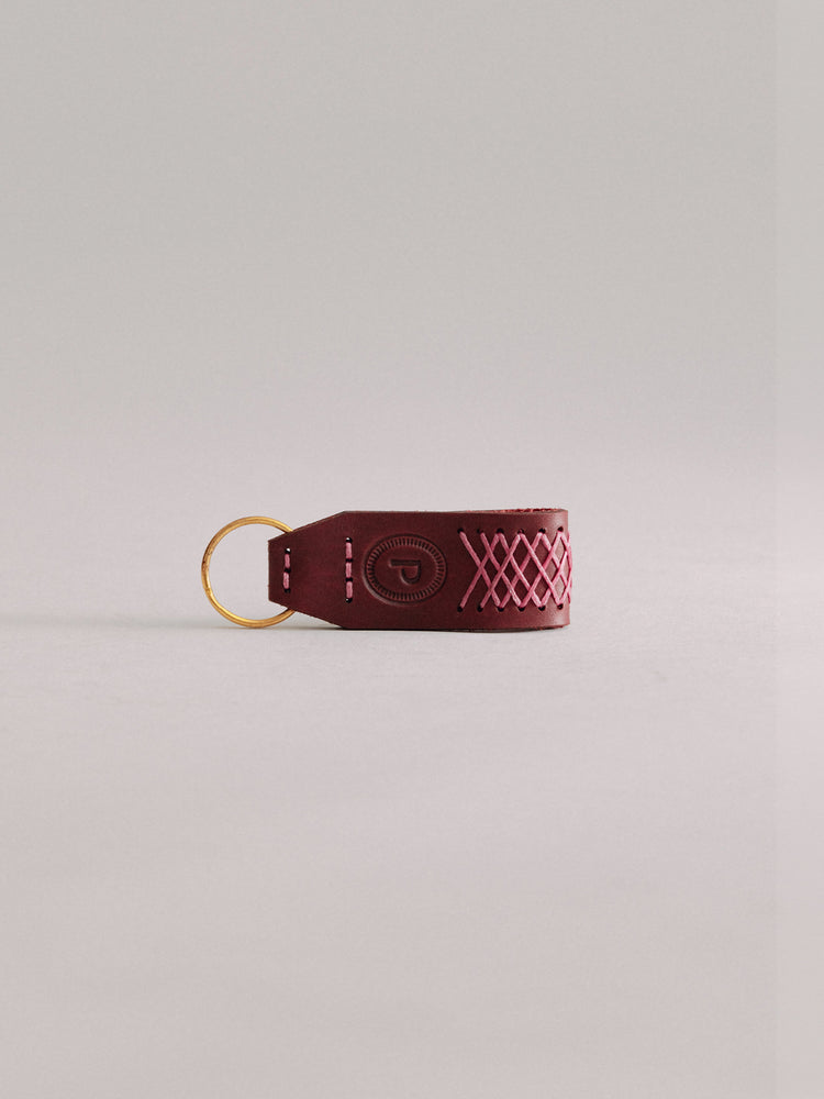 Pintu Keychain - Cherry/Pink - Brass