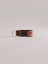 Pintu Keychain - Chocolate/Orange - Brass