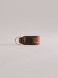 Pintu Keychain - Chocolate/Orange - Brass