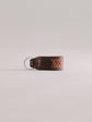 Pintu Keychain - Chocolate/Orange - Stainless Steel