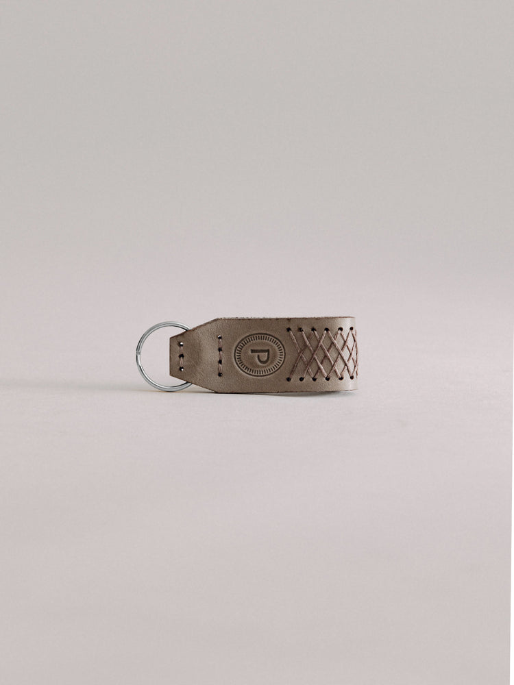 Pintu Keychain - Grey/Brown - Stainless Steel