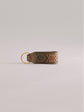 Pintu Keychain - Olive/Coral - Brass