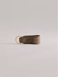 Pintu Keychain - Olive/Taupe - Brass