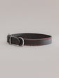 Pintu Dog Collar Monte - Black/Bordeaux - Stainless Steel