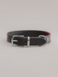 Pintu Dog Collar Monte - Black/Bordeaux - Stainless Steel