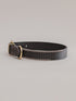 Pintu Dog Collar Monte - Black/Taupe - Brass