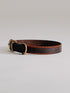 Pintu Dog Collar Porthos - Chocolate/Orange - Brass