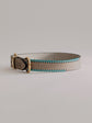 Pintu Dog Collar Monte - Grey/Turquoise - Brass