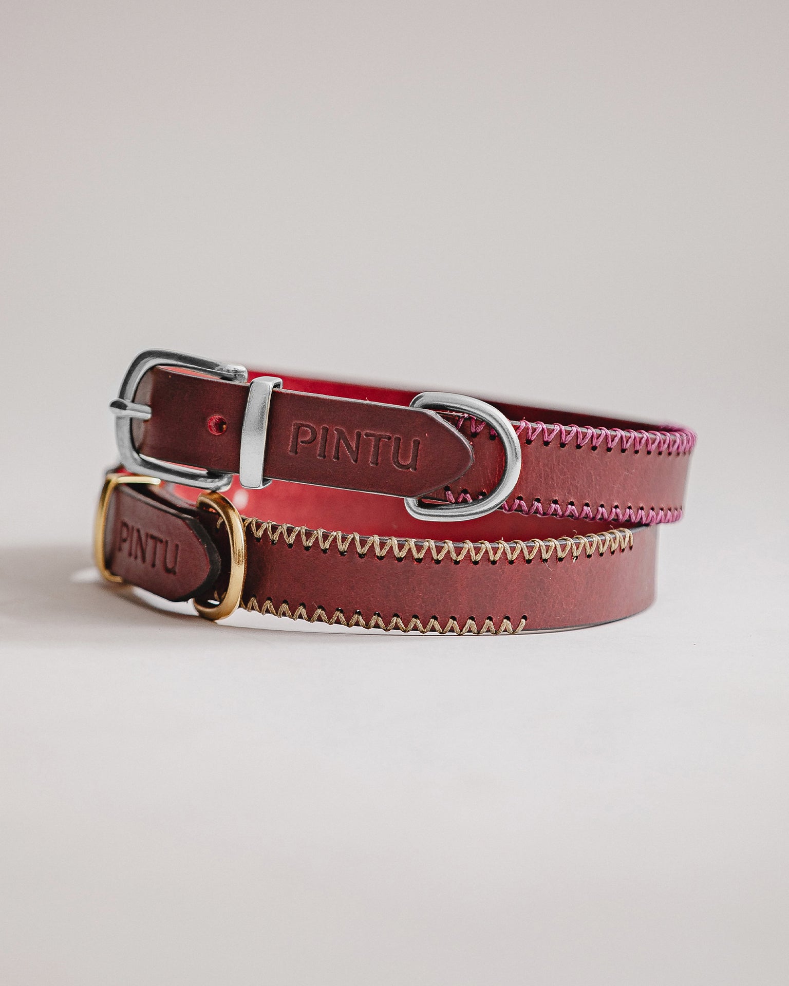 Pintu Dog Collar Porthos - Cherry