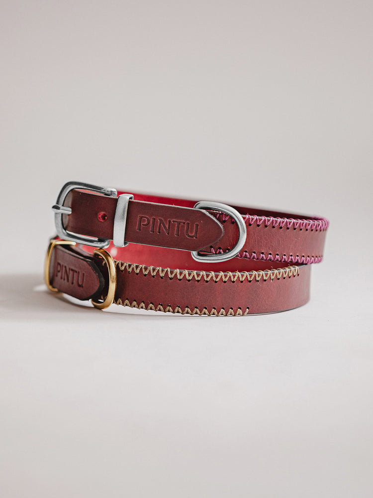 Pintu Dog Collar Porthos - Cherry
