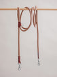 Pintu Dog Leash Tierra - Brown/Cherry - Stainless Steel