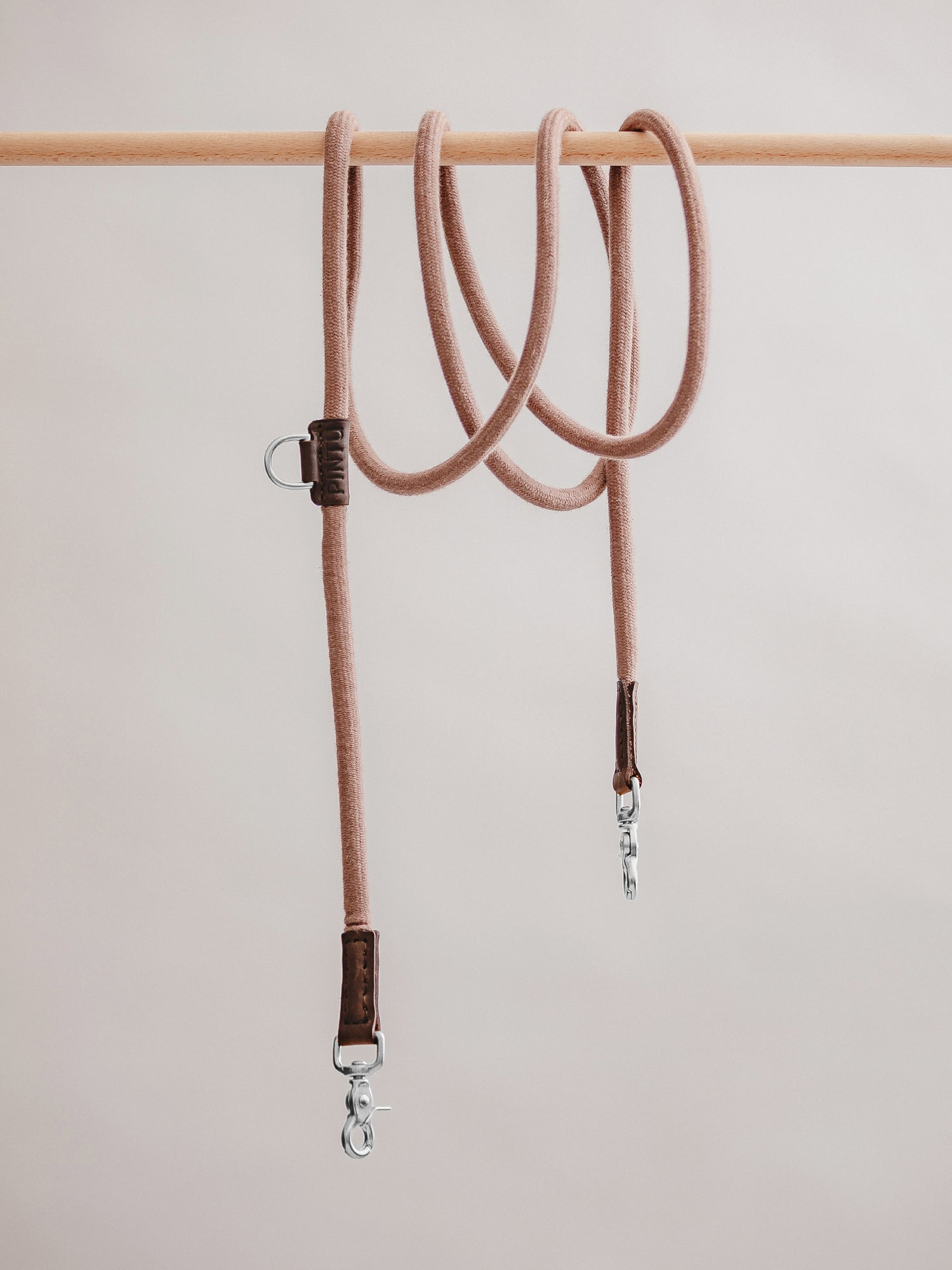Pintu Dog Leash Tierra - Brown/Chocolate - Stainless Steel