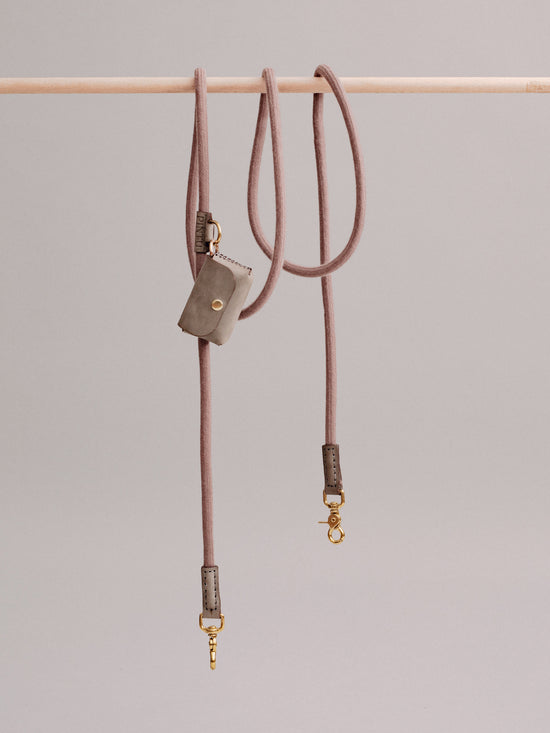 Pintu Dog Leash Tierra - Brown/Grey - Brass