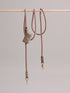 Pintu Dog Leash Tierra - Brown/Grey - Brass