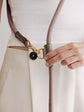 Pintu Dog Leash Tierra - Brown/Grey - Brass