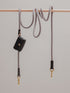 Pintu Dog Leash Tierra - Grey/Black - Brass