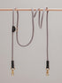 Pintu Dog Leash Tierra - Grey/Black - Brass