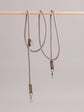 Pintu Dog Leash Tierra - Grey/Grey - Brass