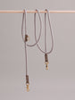 Pintu Dog Leash Tierra - Grey/Grey - Brass