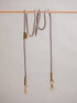 Pintu Dog Leash Tierra - Grey/Olive - Brass