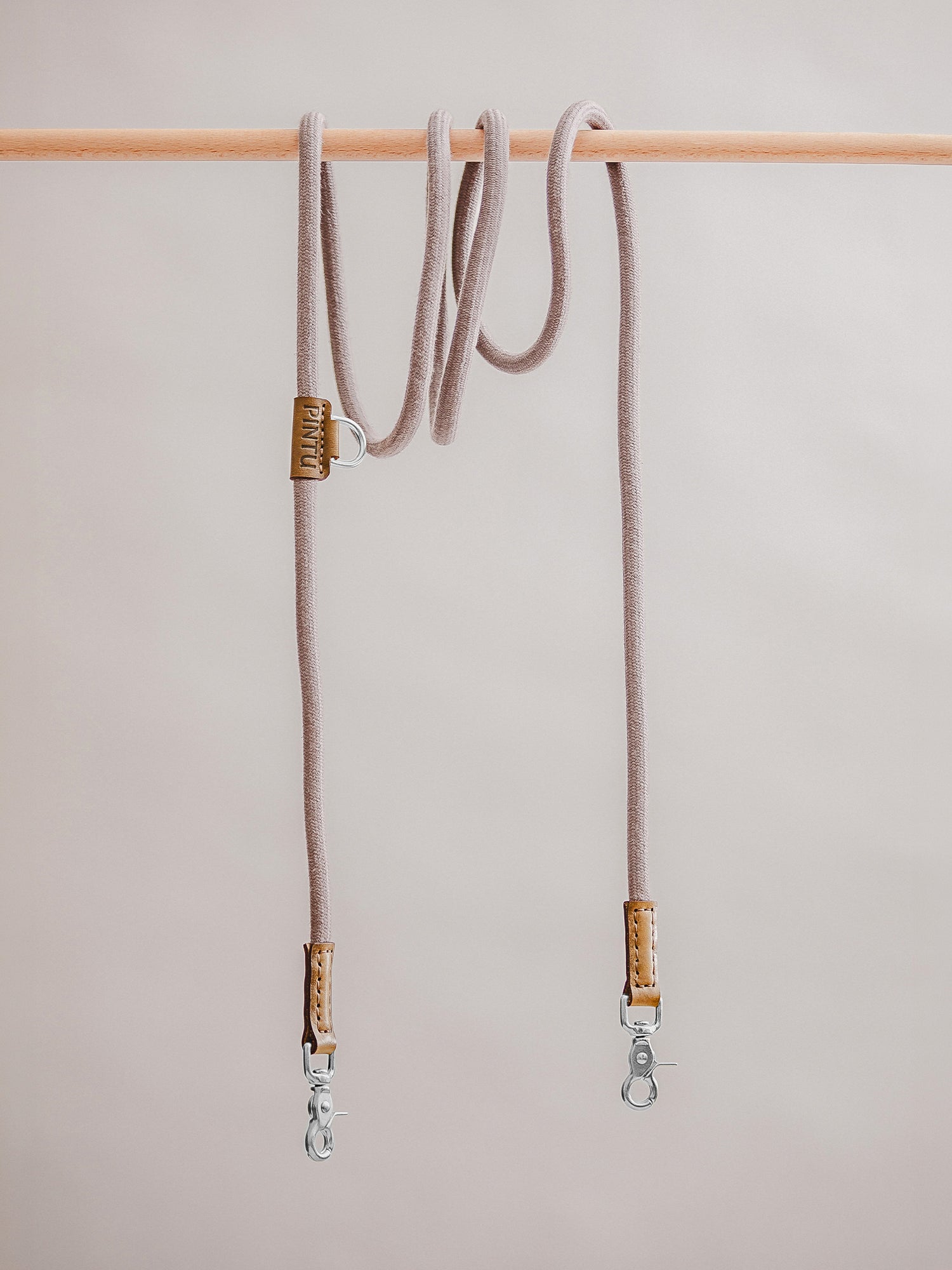 Pintu Dog Leash Tierra - Grey/Olive - Stainless Steel