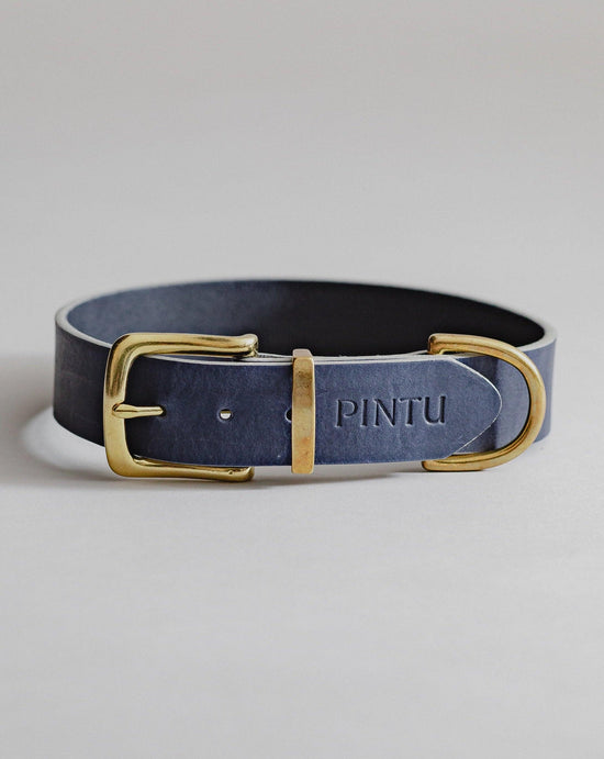 Dog Collar Monte - Navy/Beige - Pintu