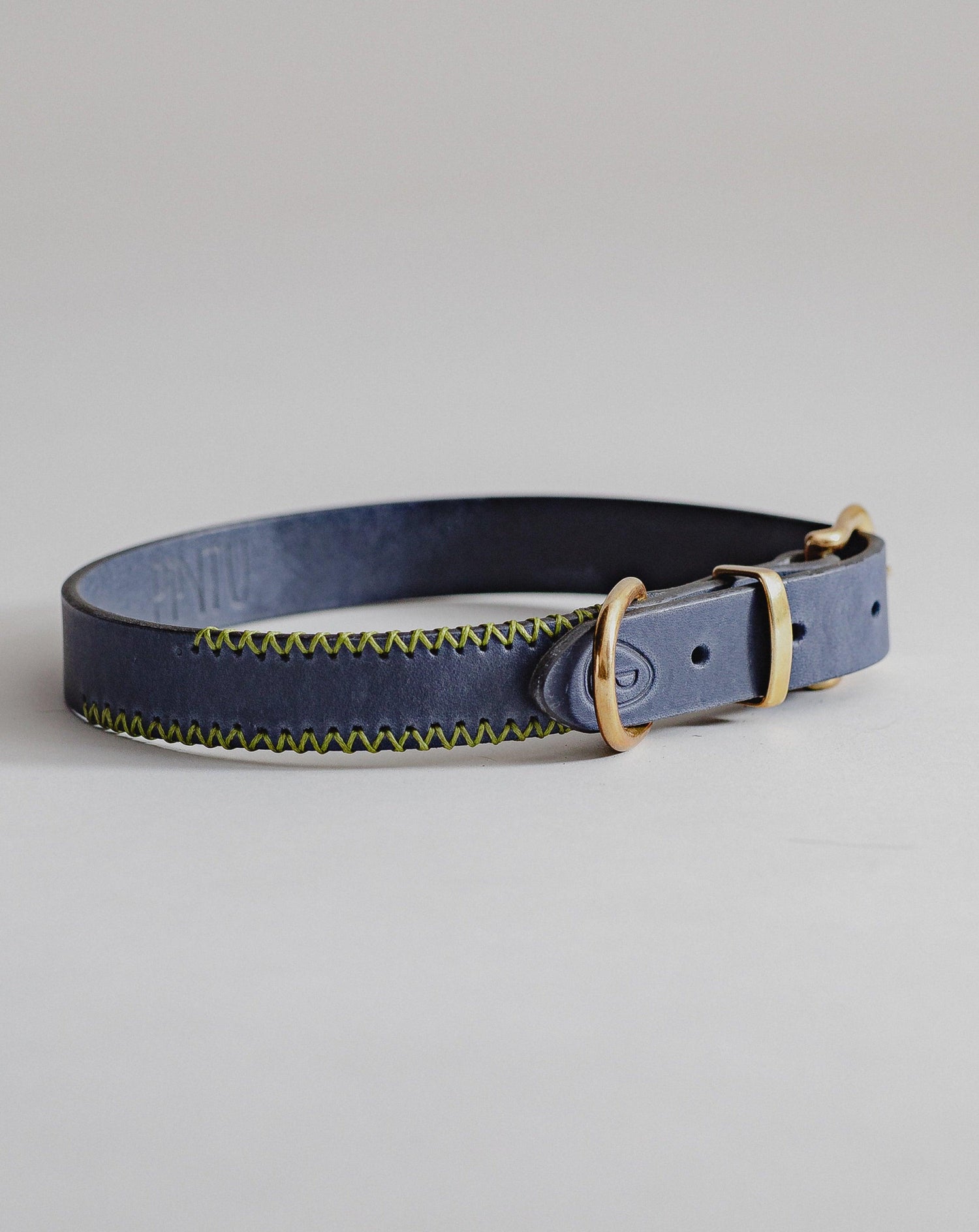 Dog Collar Porthos - Navy/Green - Archive - Pintu